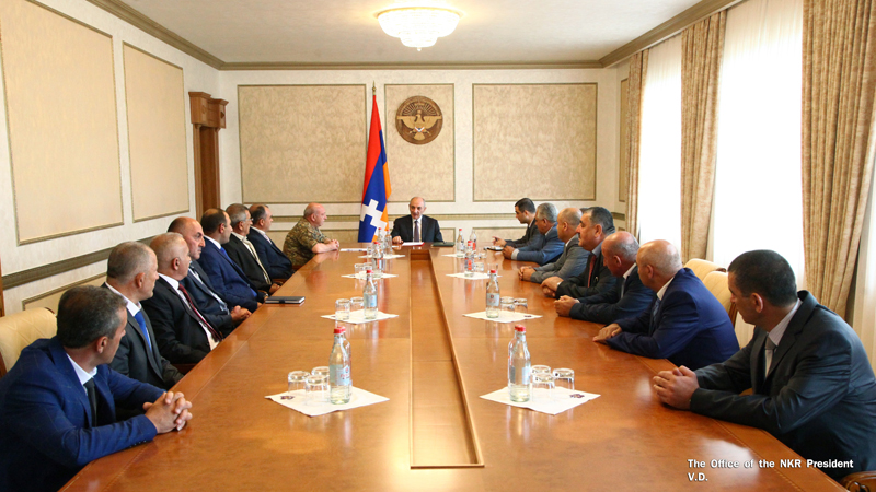 Bako Sahakyan had a meeting with a group of members of the Artsakh Freedom Fighters