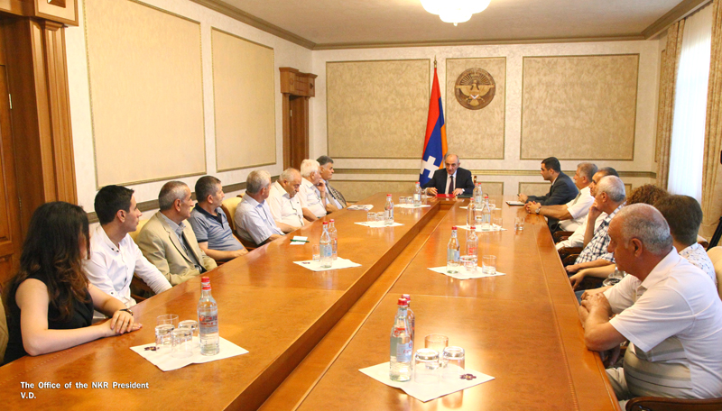 Bako Sahakyan had meetings with representatives of Artsakh’s culture sphere