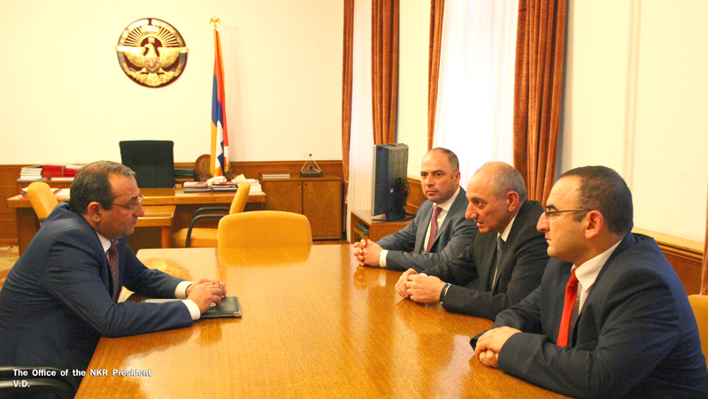 Bako Sahakyan received Armenia’s minister of economic development and investments