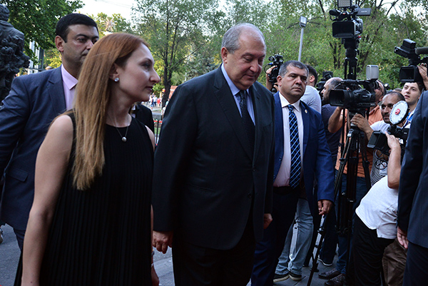 President Armen Sarkissian attended the opening of the Golden Apricot Film Festival