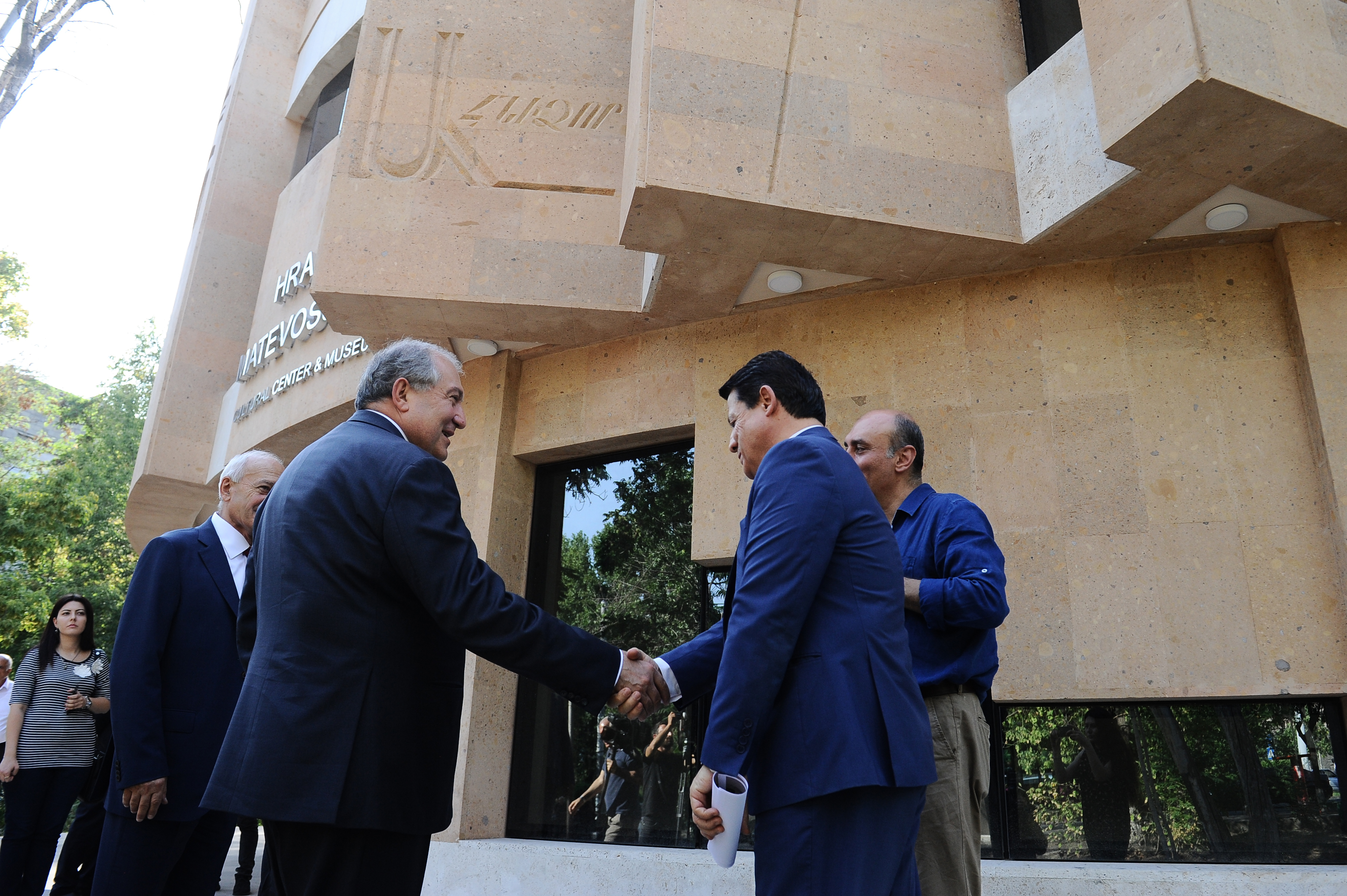 President observed construction works of the Hrant Matevossian center-museum