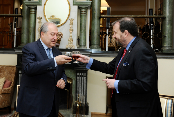 President Armen Sarkissian congratulated Ambassador Mills on the occasion of US Independence Day