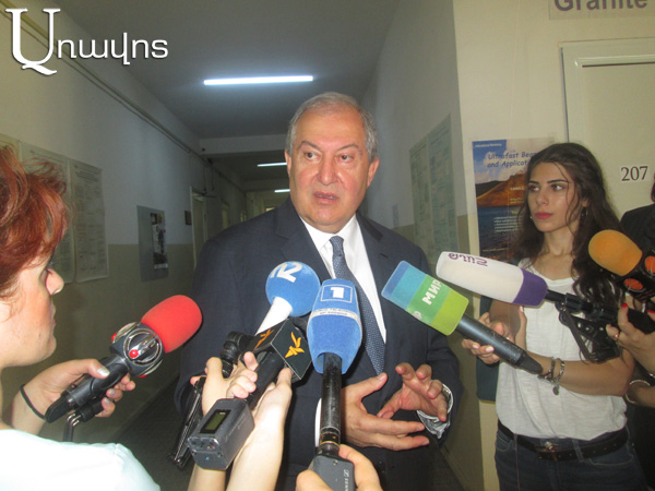 Armen Sarkissian to support government with advice and contacts
