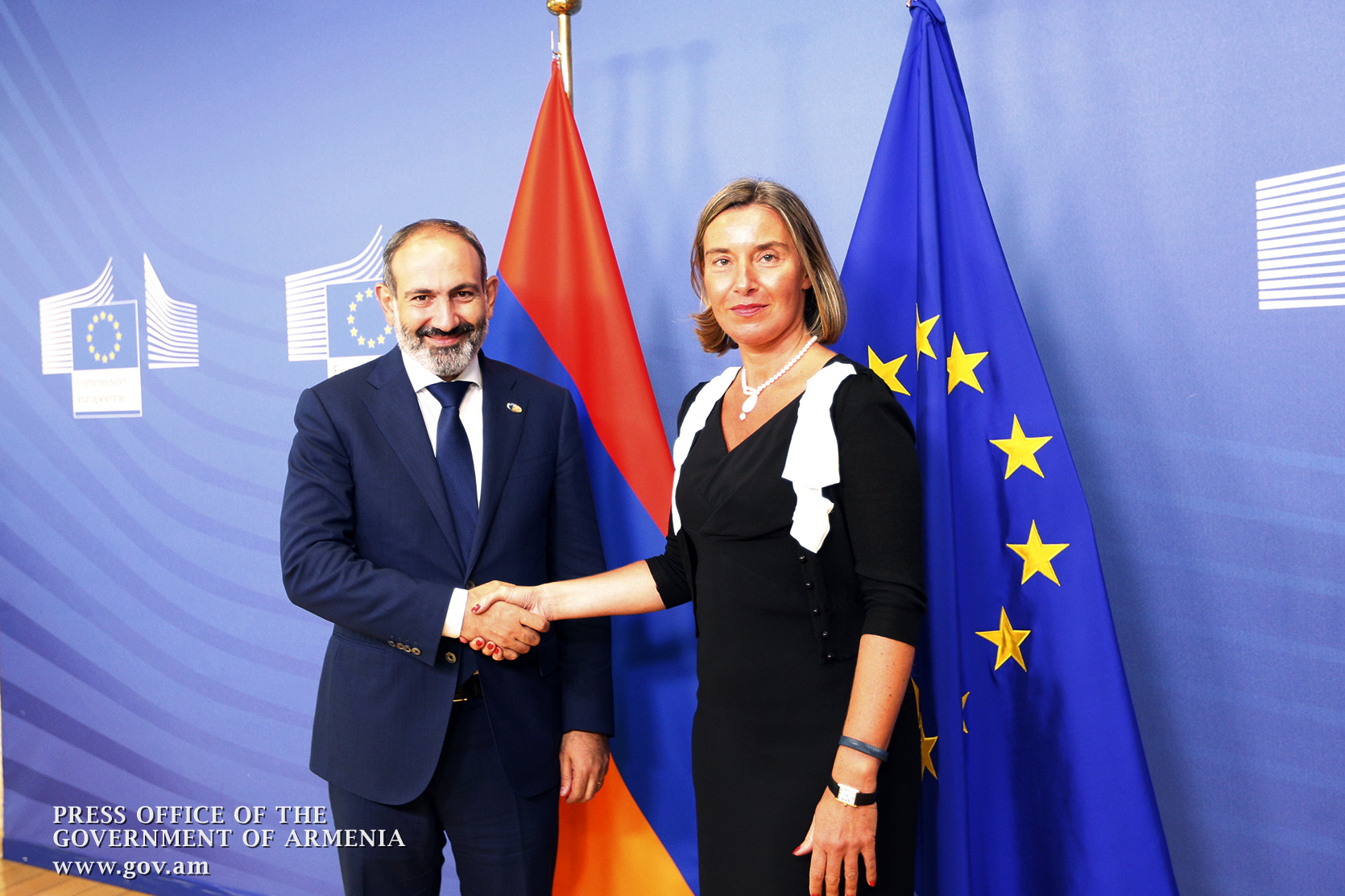 HR/VP Federica Mogherini meets with Armenian Prime Minister Nikol Pashinyan