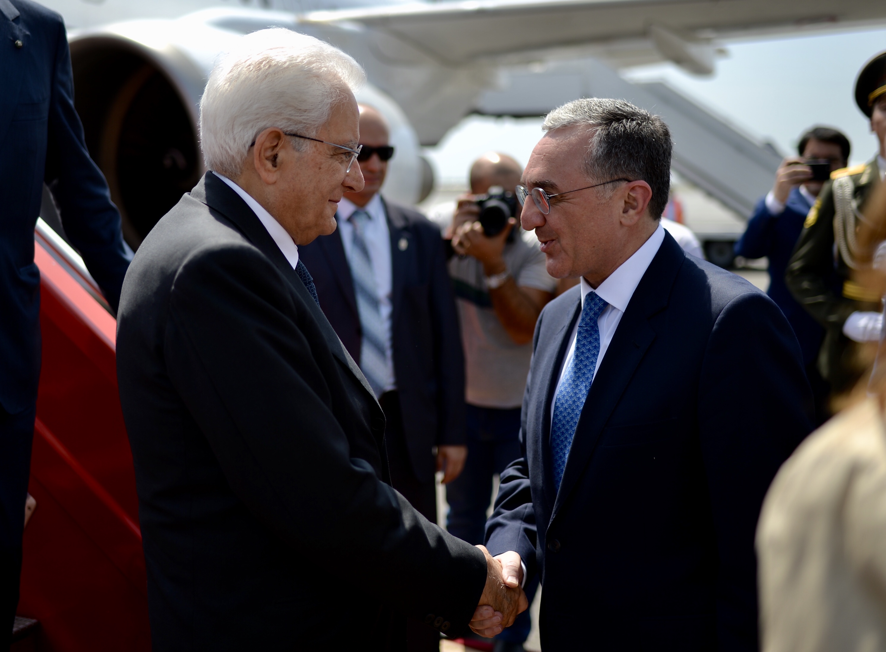President of Italy Sergio Mattarella has arrived to Armenia on a state visit