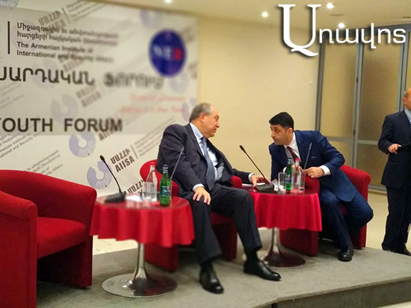 ‘We are world champion in revolution without bloodshed’: Armen Sarkissian