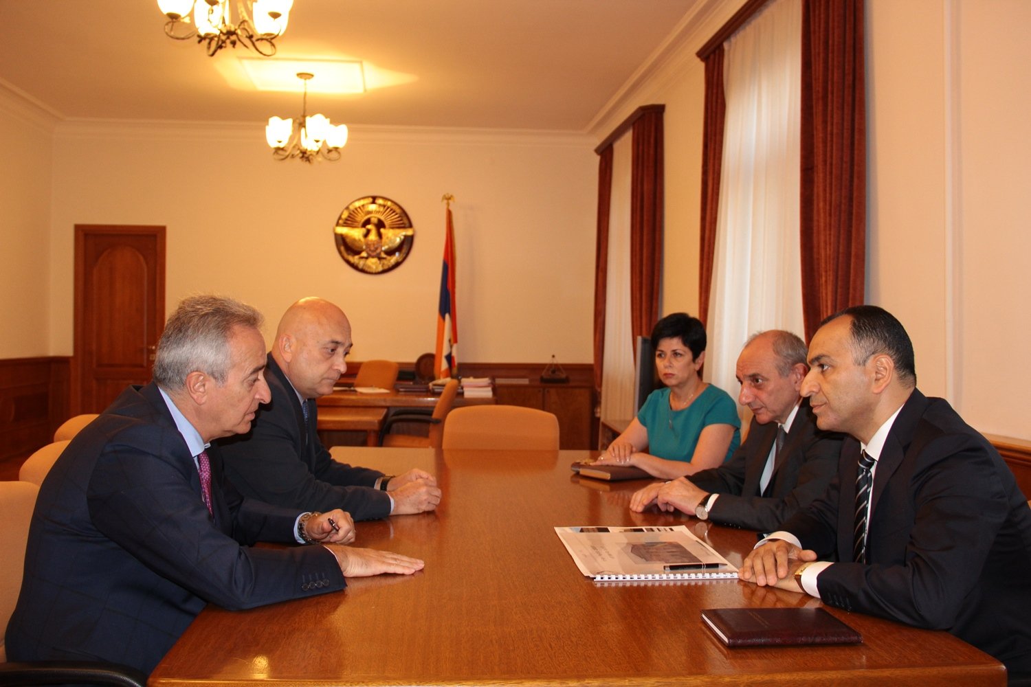 Bako Sahakyan received president of the AGBU Armenia Vasken Yacoubian