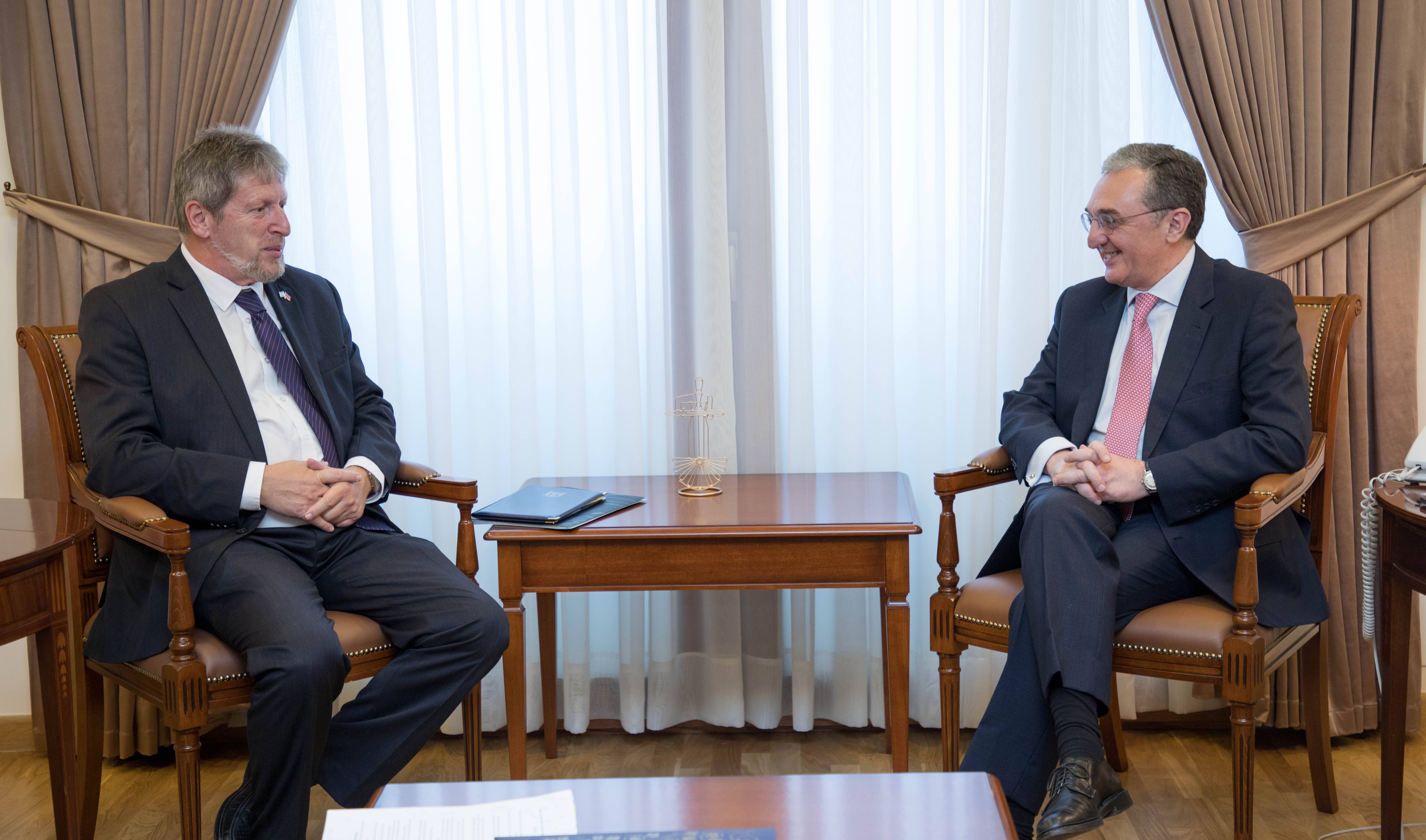 Foreign Minister of Armenia received Deputy Director General and Director of the Eurasia Department of the Foreign Ministry of Israel
