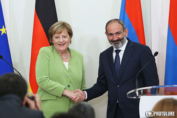 Angela Merkel followed Armenian Velvet Revolution