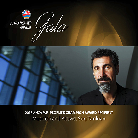 Serj Tankian to receive ANCA-WR ‘People’s Champion’ award