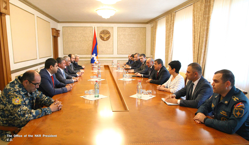 Bako Sahakyan received a group of members of Armenian Cabinet