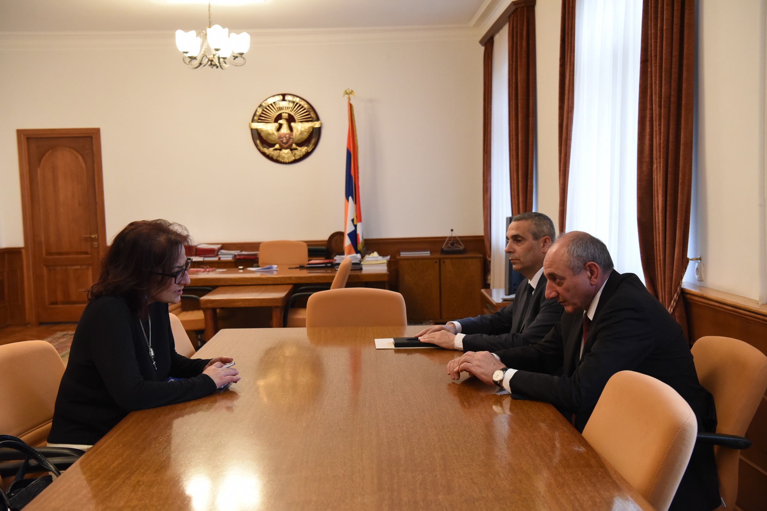 Bako Sahakyan received regional director of the Armenian Assembly of America