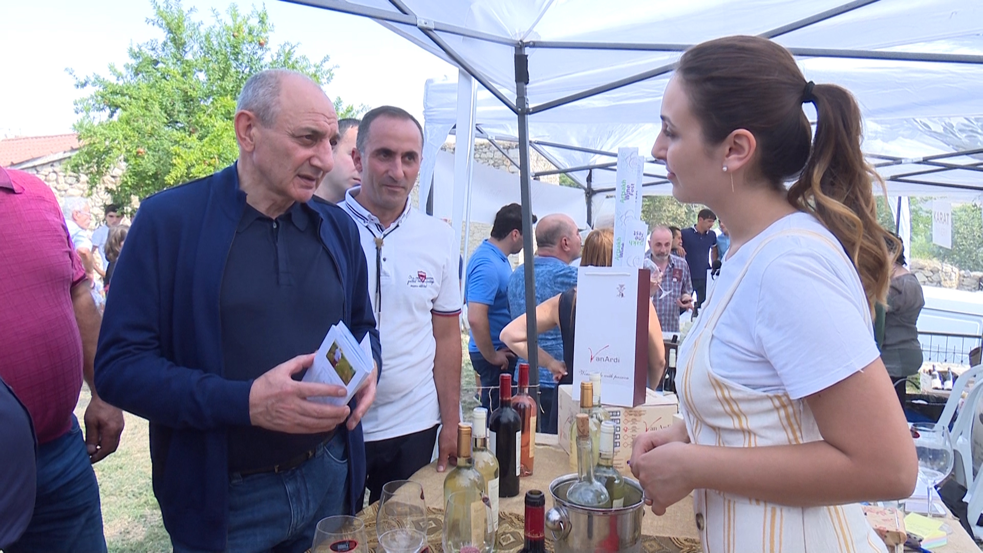 Bako Sahakyan partook in Togh at traditional Artsakh Wine Festival