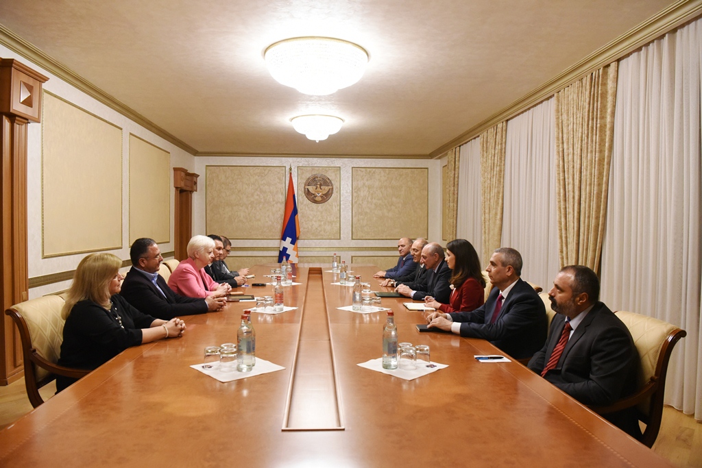 Bako Sahakyan received the European Parliament delegation at the head of Eleni Theocharous