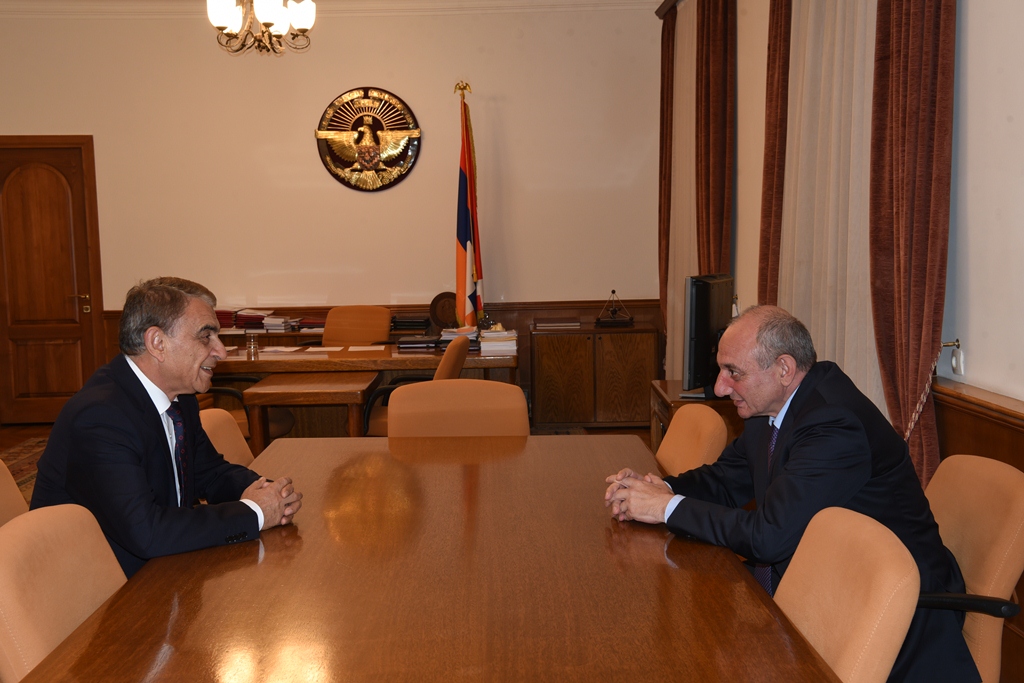 Bako Sahakyan received the chairman of the Republic of Armenia National Assembly Ara Babloyan