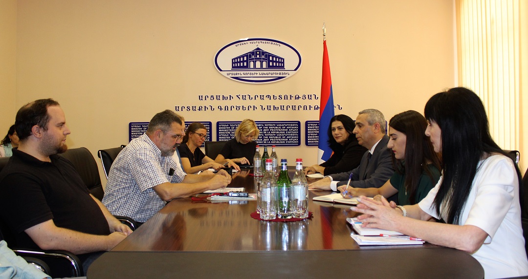 Minister of Foreign Affairs of the Republic of Artsakh received the delegation from the University of Leipzig
