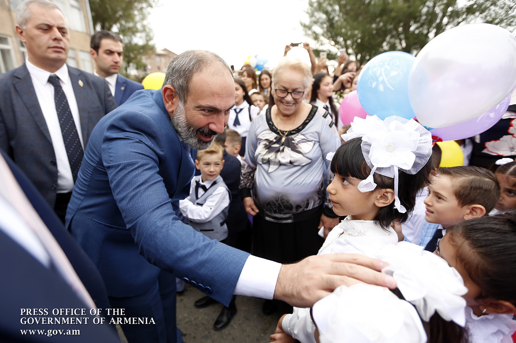 On September 1, PM visited basic school N3 in Sevan