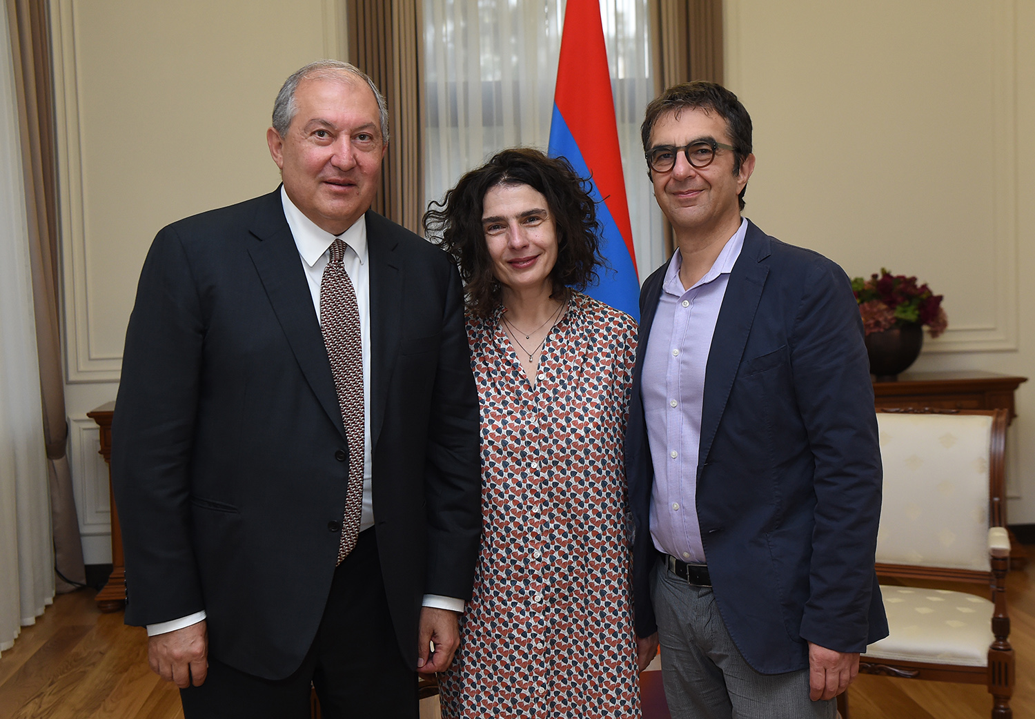 President received Atom Egoyan and Arsinée Khanjian