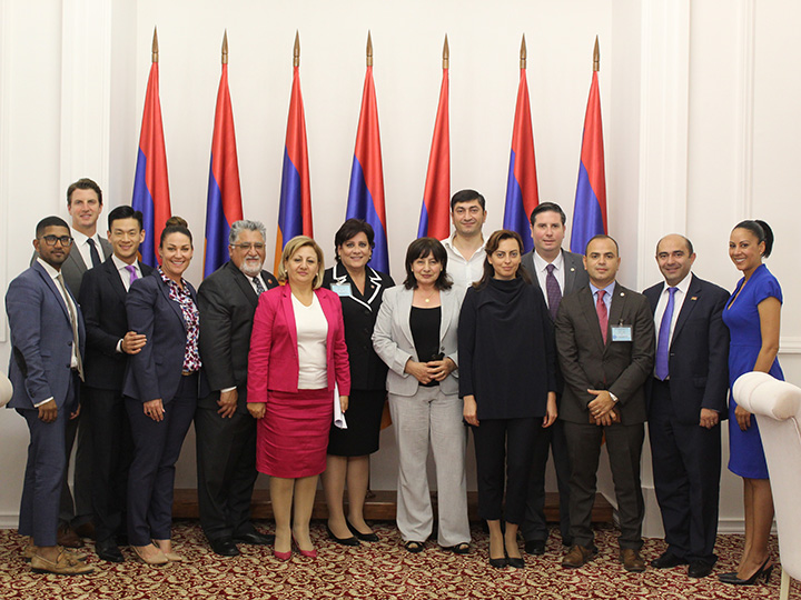 ANC-WR California Delegation Meets with Armenia’s Parliamentary Factions
