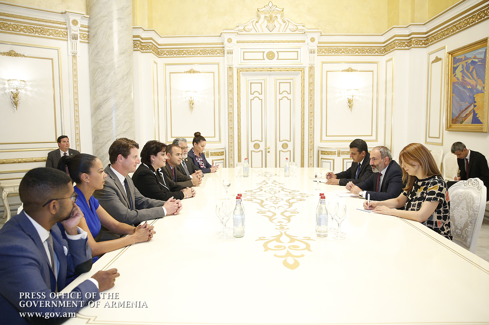 ANC-WR’s Armenia Delegation Meets Prime Minister Pashinyan