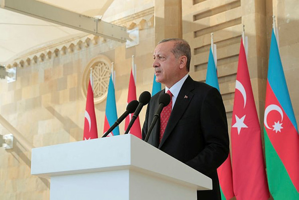 Erdogan spoke about Armenian-Turkish relations and the Karabakh conflict in Baku
