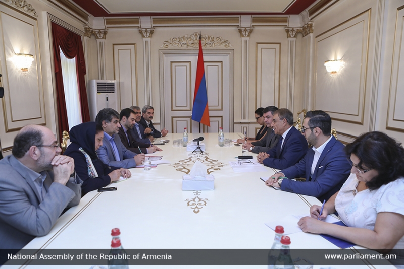 Ara Babloyan Receives Members of Iran-Armenia Friendship Group of Iran Majlis