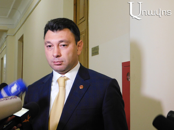‘Political etiquette demands Pashinyan to apologize as publicly as he insulted’: Eduard Sharmazanov
