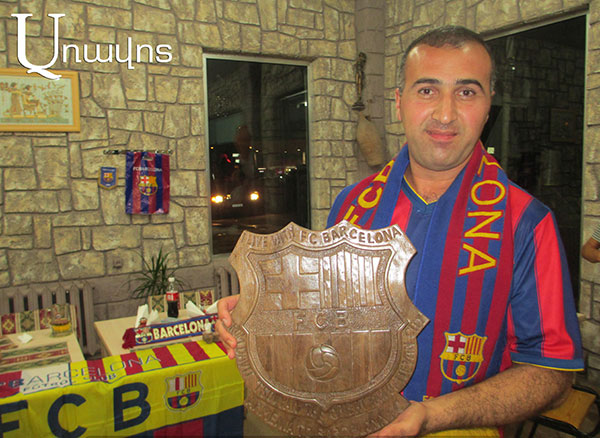 Fan from Ijevan sends ‘Barcelona’ team a gift