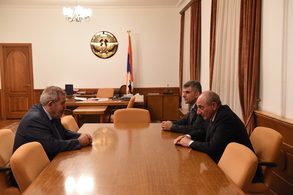 Bako Sahakyan received ARF Dashnaktsutyun Party’s Bureau representative Hrant Margaryan