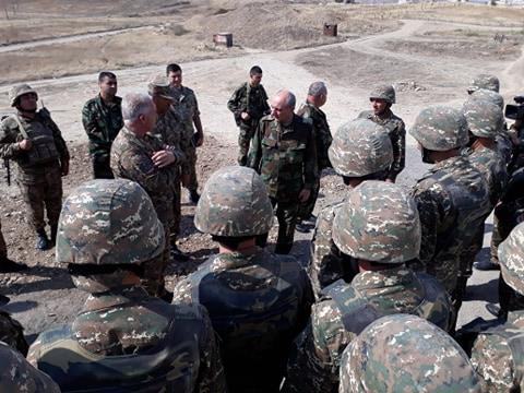 Bako Sahakyan visited the southern section of the Artsakh-Azerbaijani borderline