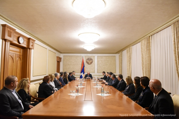 Artsakh Republic President Bako Sahakyan received the “Artsakh Roots Investment” (ARI) delegation