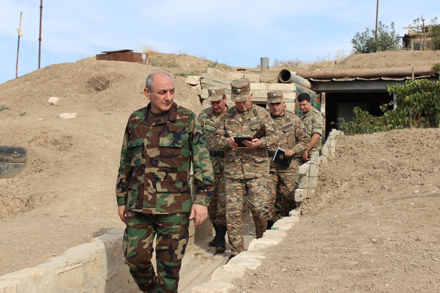 Bako Sahakyan visited south-eastern section of the Artsakh-Azerbaijani borderline