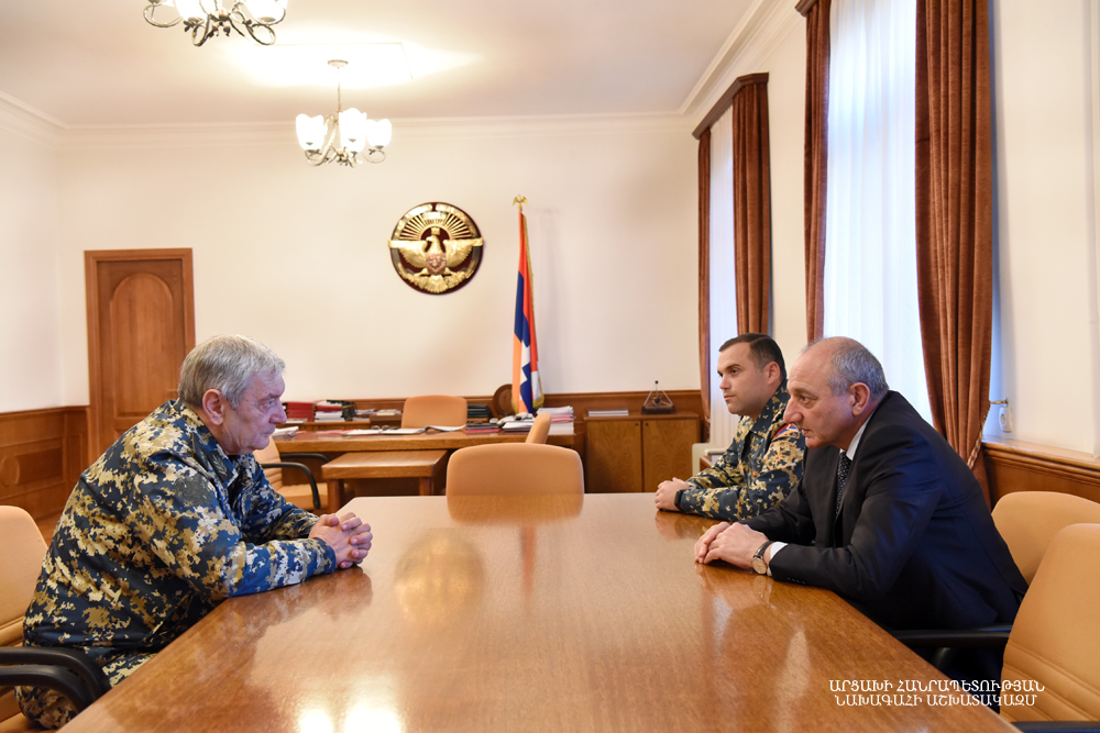 Bako Sahakyan received acting minister for the emergency situations of the Republic of Armenia