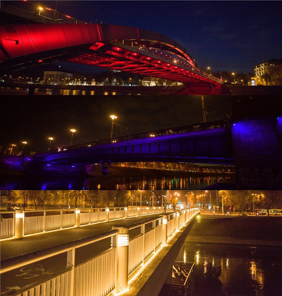 Vilnius Municipality lights the three central bridges with the Armenian tricolor to mark Yerevan’s 2800th Anniversary