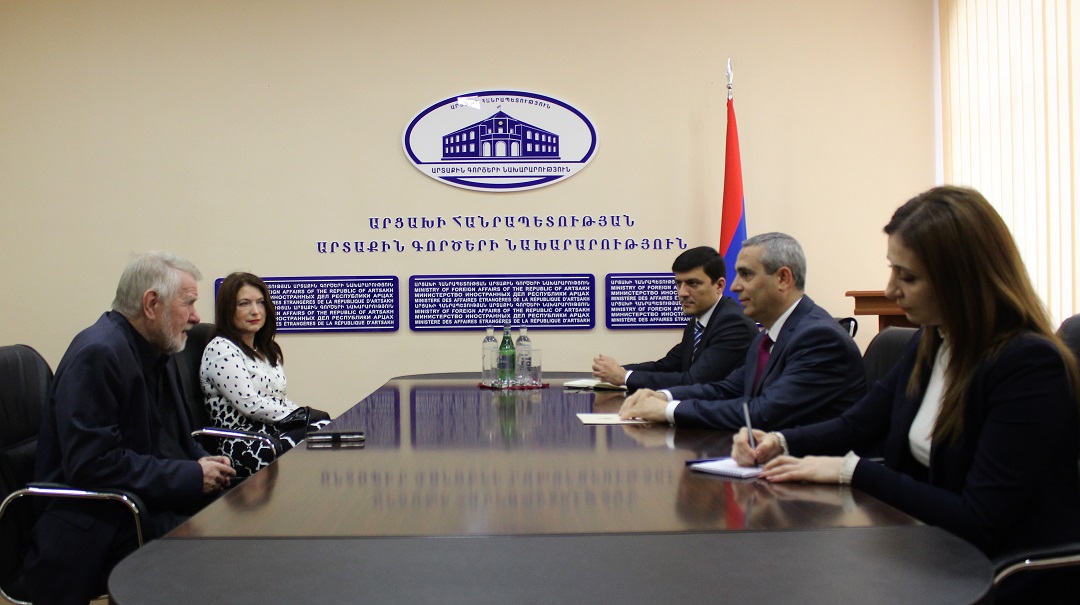 Foreign Minister of Artsakh Received Member of the European Parliament Jaromir Stetina