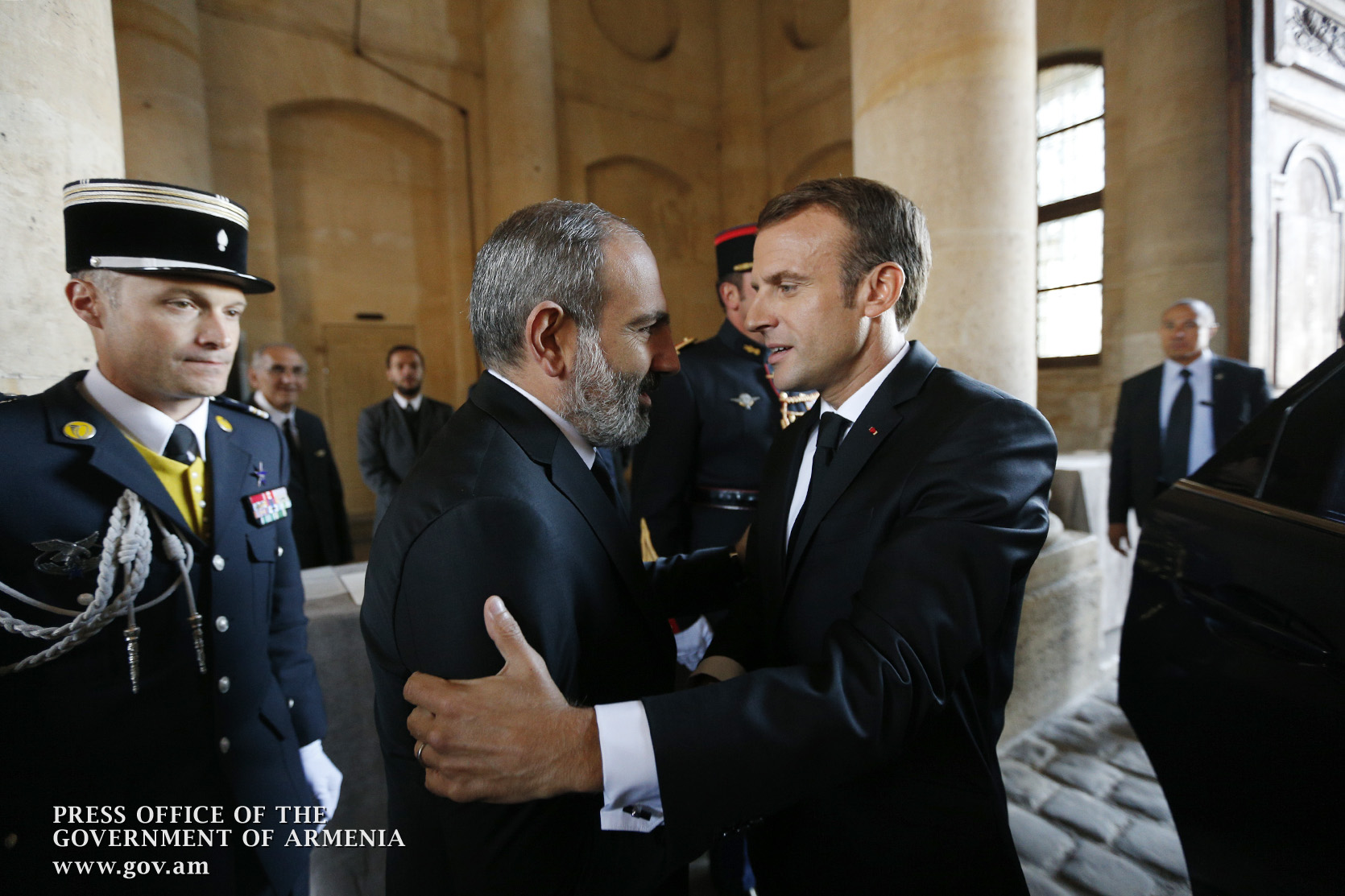 Nikol Pashinyan, Emmanuel Macron attend national homage ceremony, deliver speeches honoring Charles Aznavour in Paris