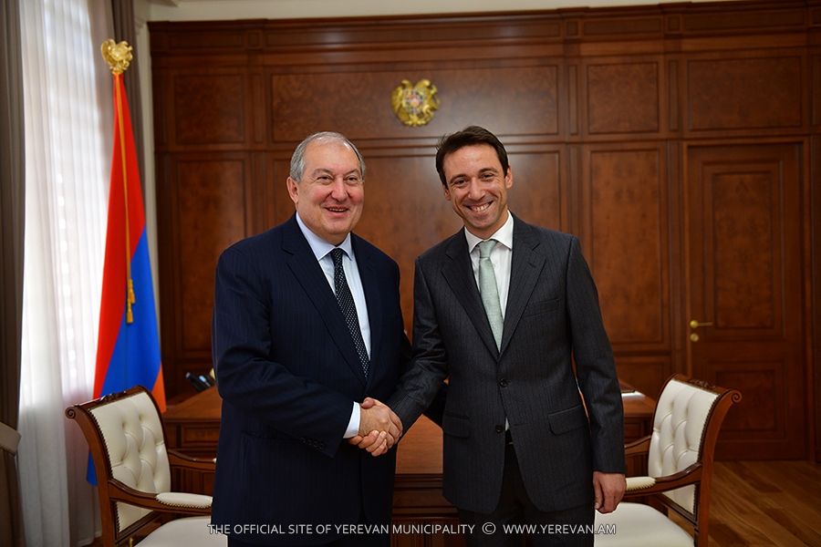 President of Armenia welcomes Yerevan Mayor Hayk Marutyan