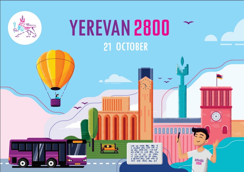 Schedule of “Yerevan 2800” jubilee events on October 21