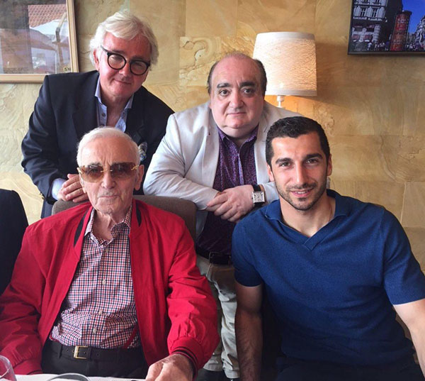 Henrikh Mkhitaryan: ‘Charles Aznavour was the top ambassador of Armenia’