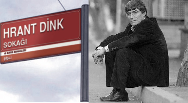 A street was named after Hrant Dink in Istanbul