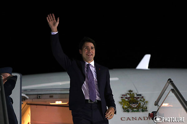 Canadian Prime Minister Justin Trudeau visits Armenia