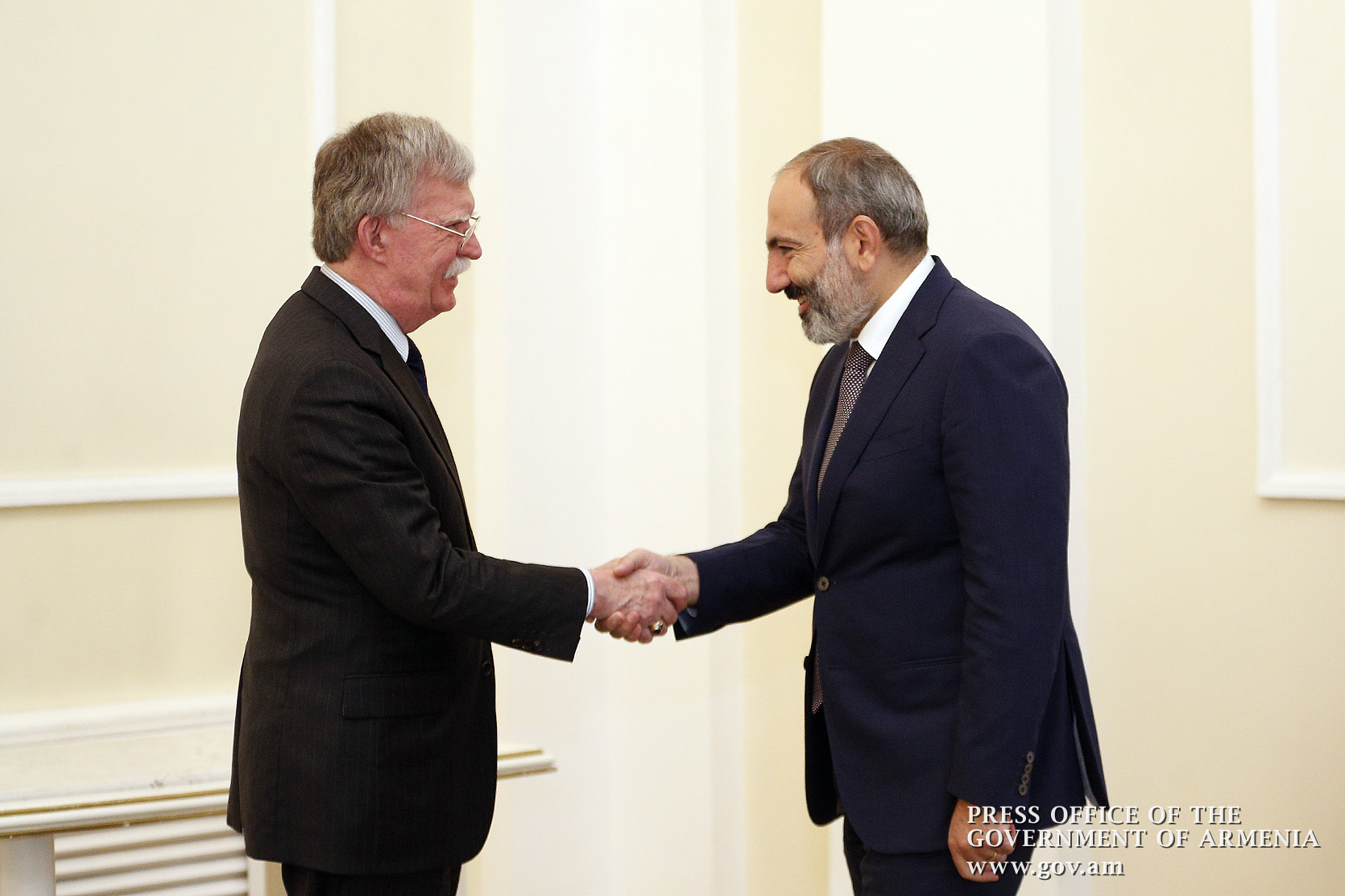 Nikol Pashinyan, John Bolton discuss issues on Armenian-American relations agenda