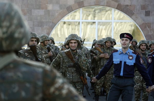 Armenian Police troops on combat duty: photo, video