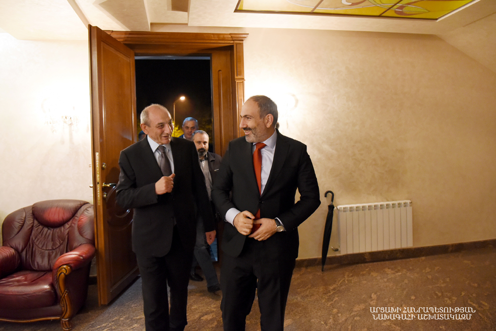Bako Sahakyan had a meeting with Armenian acting Prime Minister