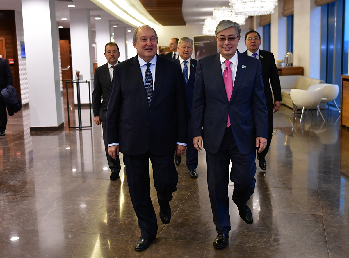 President met with the President of Senate of Kazakhstan Kasim Zhomart Tokaev