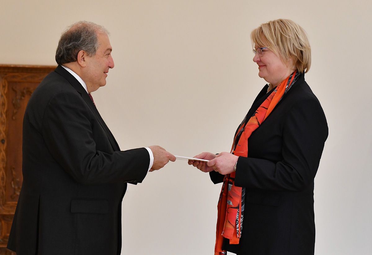 Armenia and Latvia are friendly countries which share the same values: Ambassador of Latvia presented her credentials to President Sarkissian