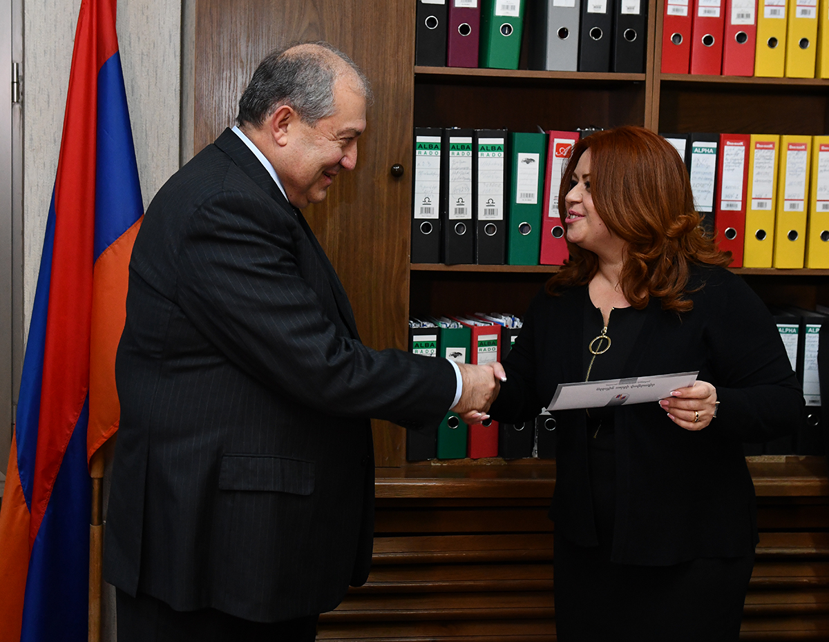 President Armen Sarkissian donated his salary of six months to the Hayastan All-Armenian Fund