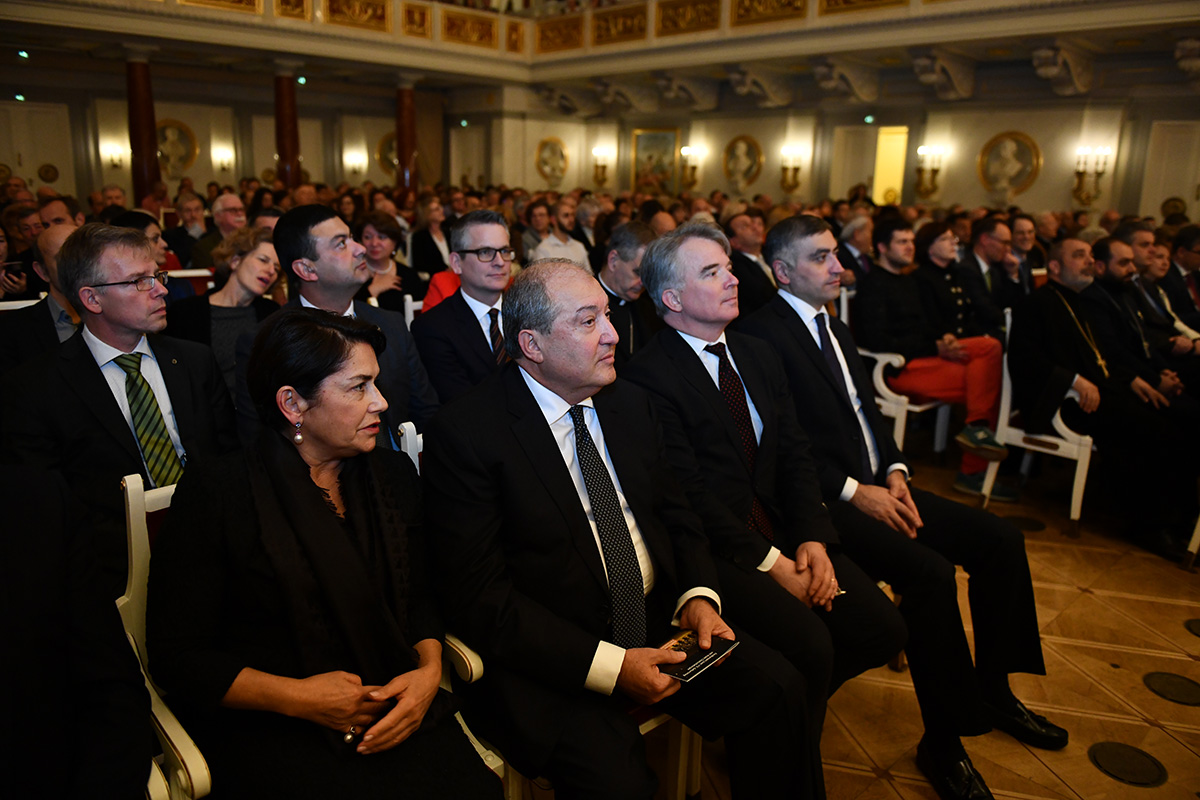 President was present at the concert of the National Philharmonic Orchestra of Armenia dedicated to the 115th anniversary of Aram Khatchatrian