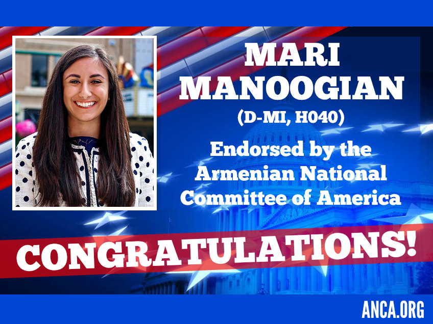 ANCA-Endorsed Mari Manoogian Victorious in Michigan’s 40th State Assembly District