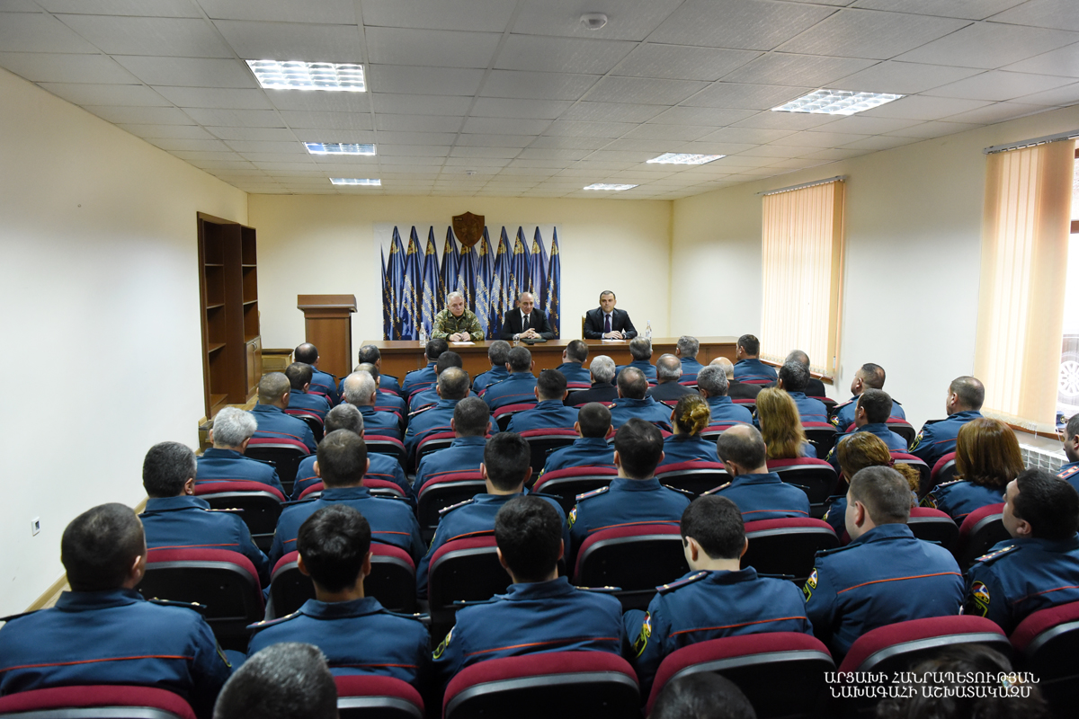 Bako Sahakyan introduced newly directer of State Service on  Emergency Situations